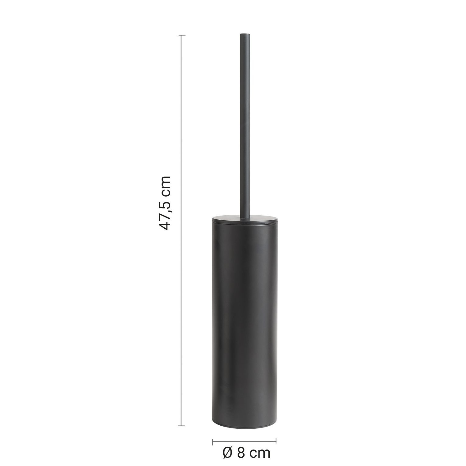 gedy-elettra-porte-brosse-wc-noir-mat-poser image 2