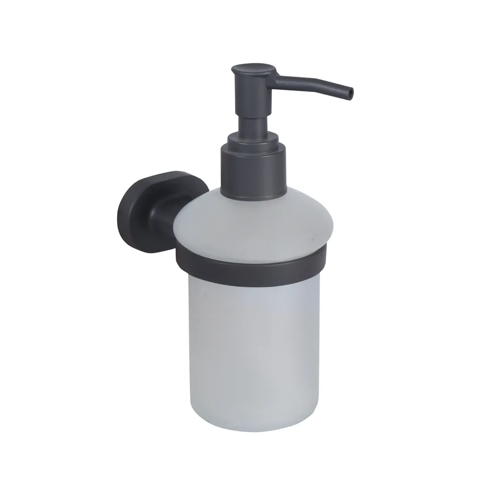 bisk-go-distributeur-savon-liquide-gris-poser image 1