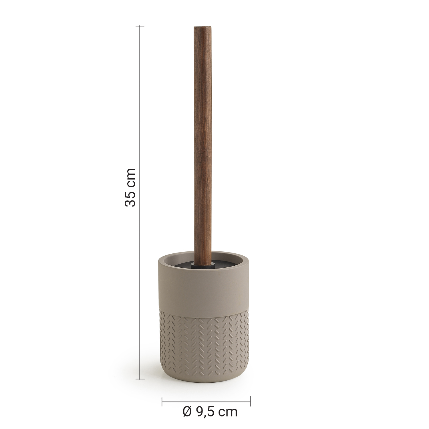 gedy-thea-porte-brosse-wc-gris-naturel image 2