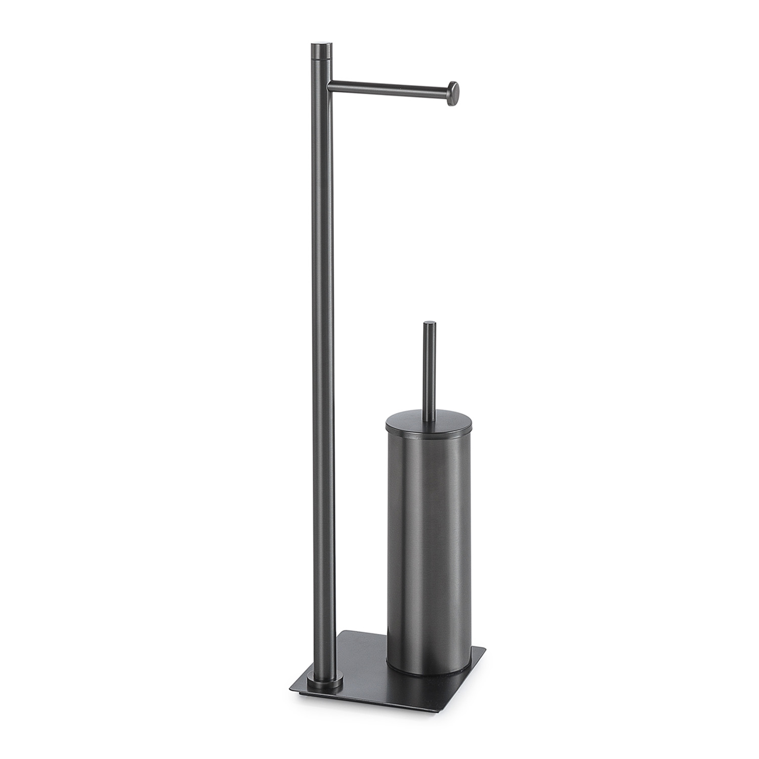 gedy-trilly-ensemble-wc-porte-papier-brosse-gun-metal image 1