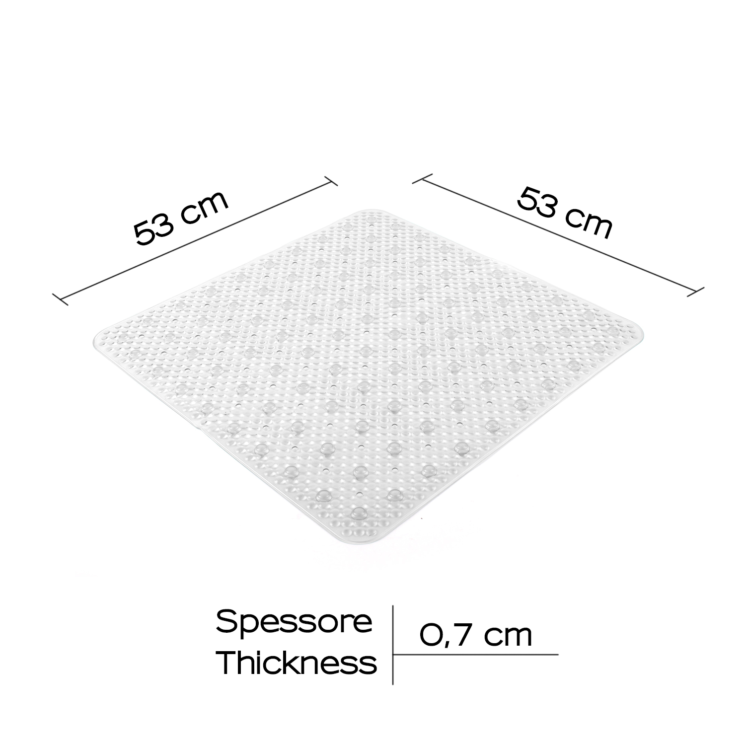 gedy-solid-tapis-de-douche-antid-rapant-53x53-cm-transparent image 2