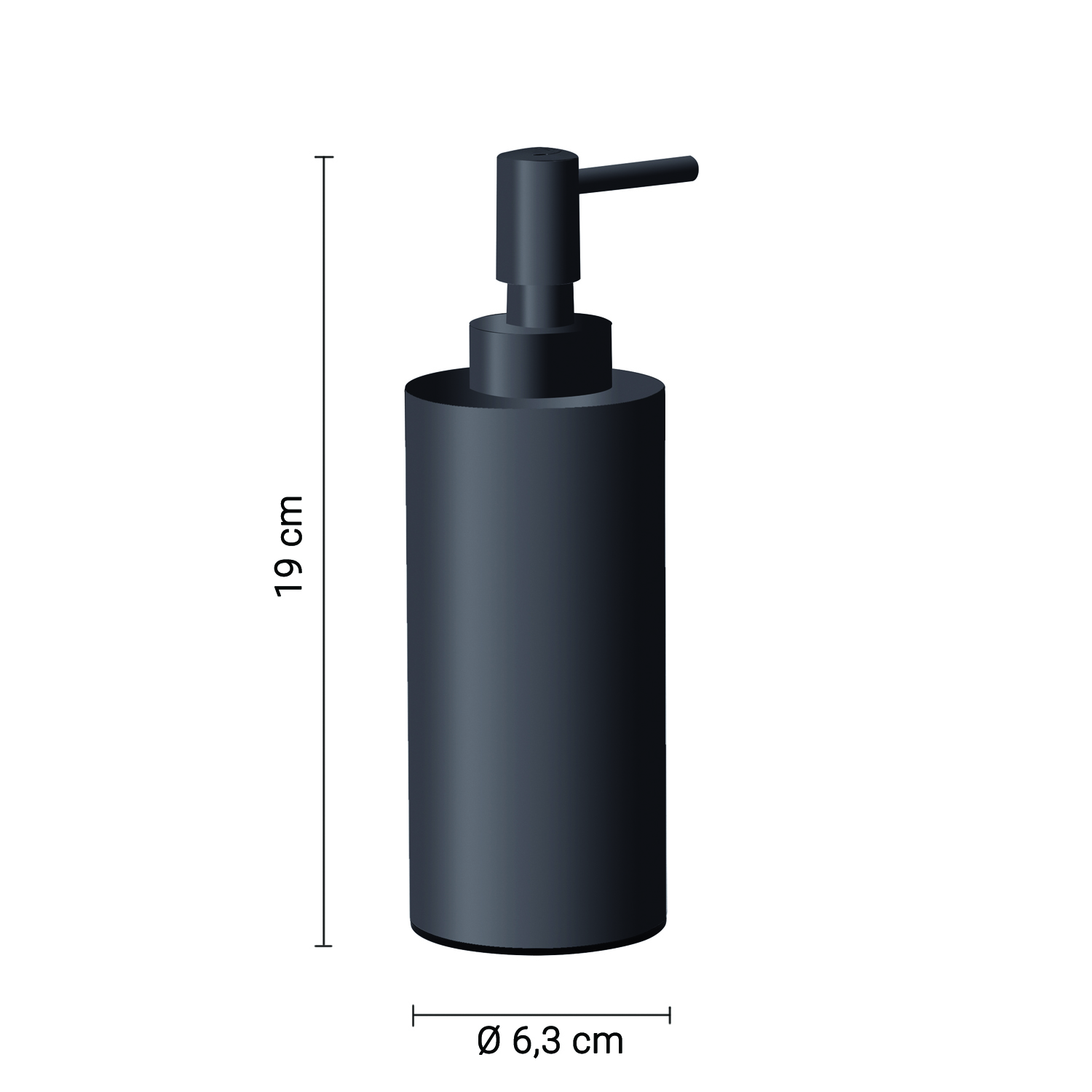 gedy-elettra-distributeur-de-savon-gun-metal-poser image 2