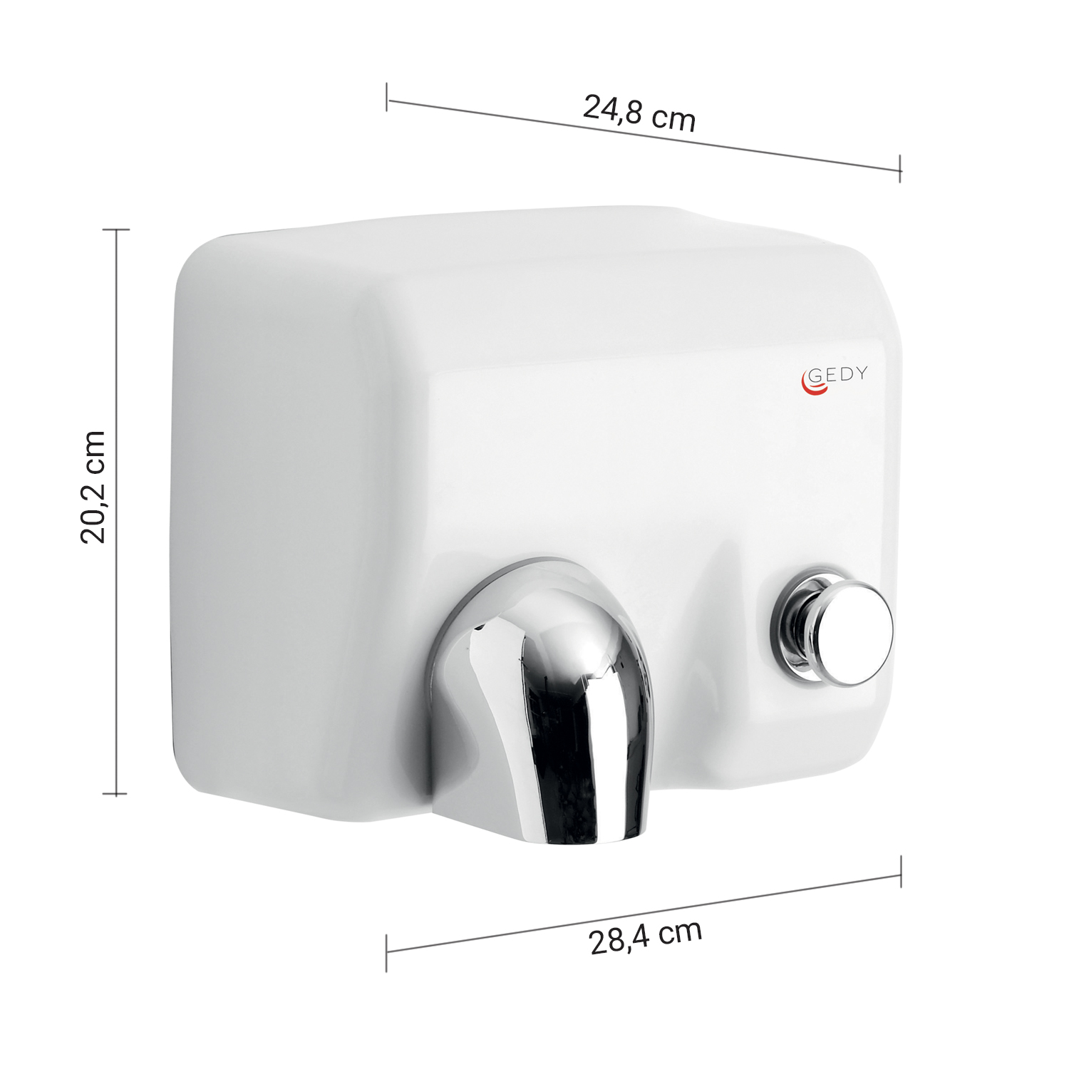 gedy-burian-s-che-mains-lectrique-blanc-air-chaud image 2