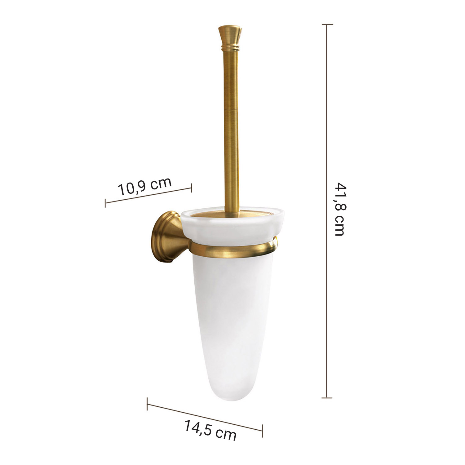 gedy-romance-porte-brosse-wc-mural-bronze image 2