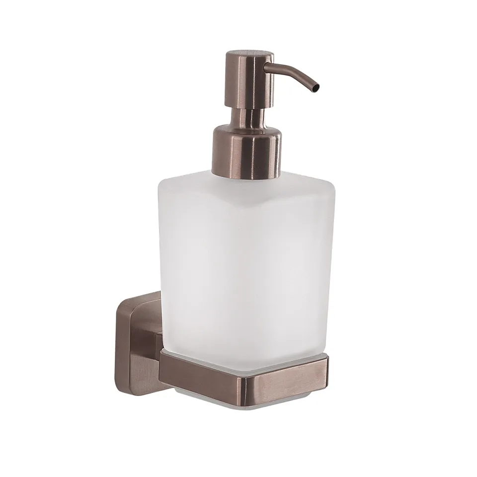 gedy-tonga-distributeur-savon-or-rose-poser image 1