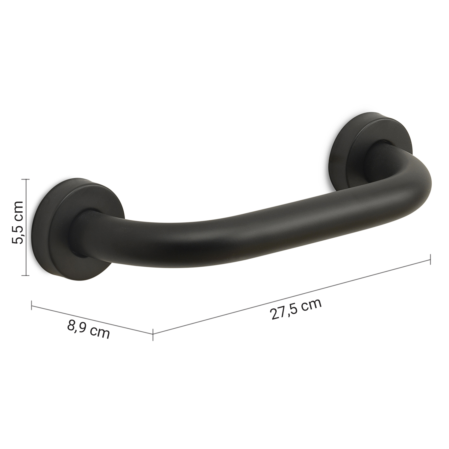 gedy-up-barre-d-appui-20-cm-noir-mat-fixation-murale image 2