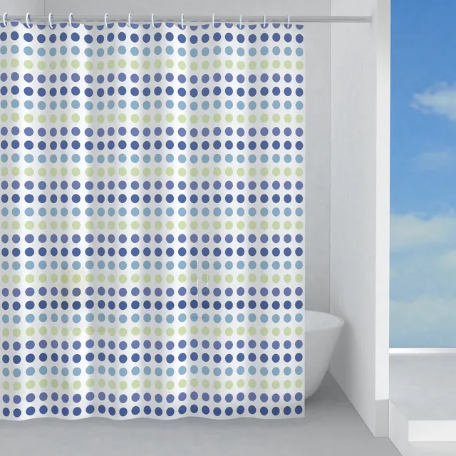 gedy-biglie-rideau-de-douche-120x200-cm-vert-bleu image 1
