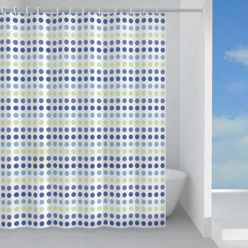 gedy-biglie-rideau-douche-240x200-cm-vert-bleu image 1