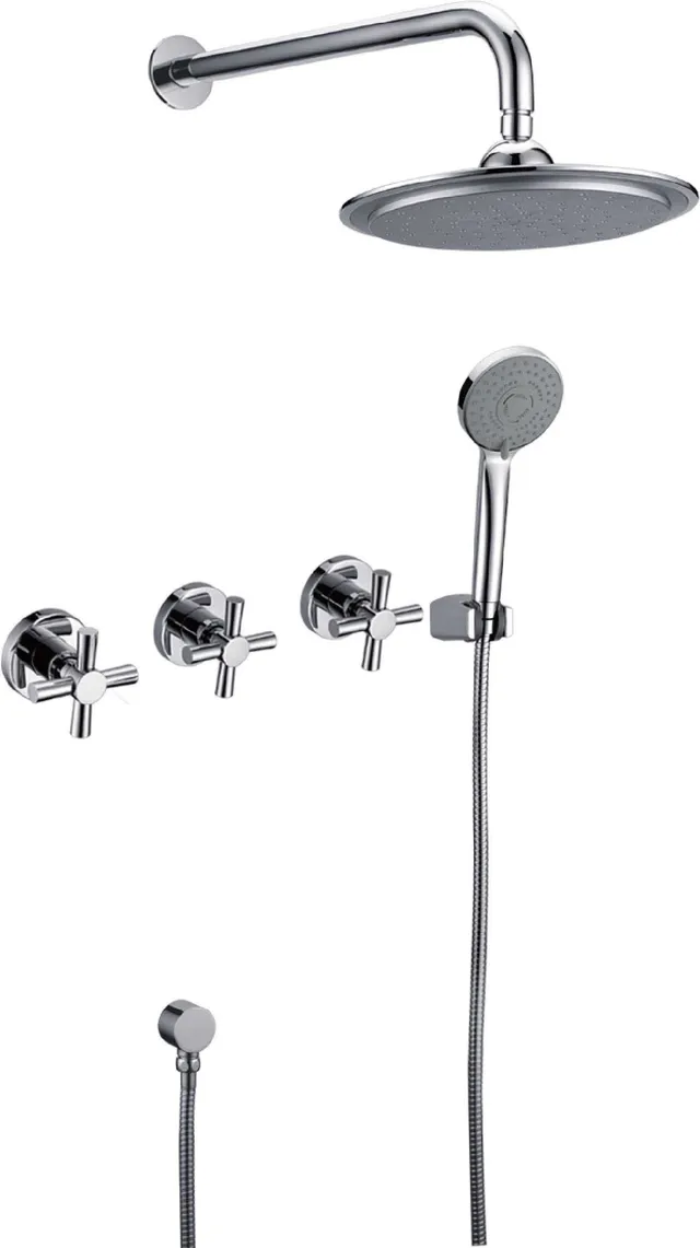 hudor-rymanthe-sc412-douche-encastr-e-chrom-pluie image 1