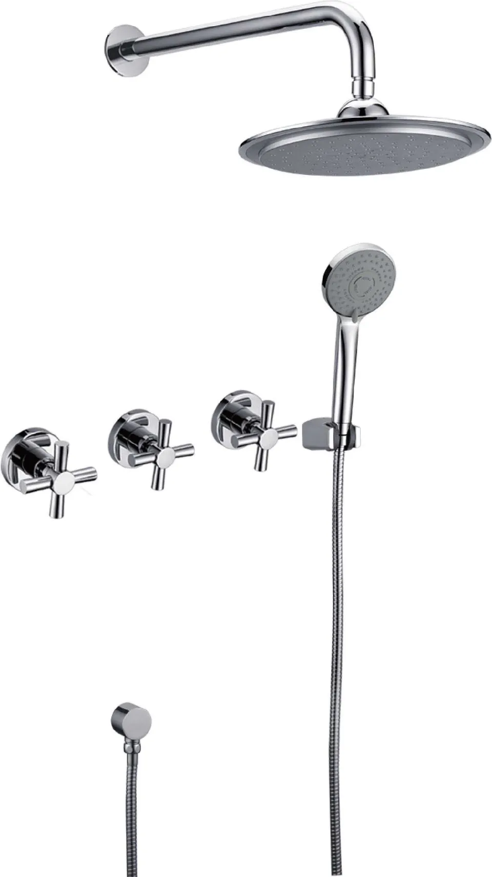 hudor-rymanthe-sc412-douche-encastr-e-chrom-pluie image 1