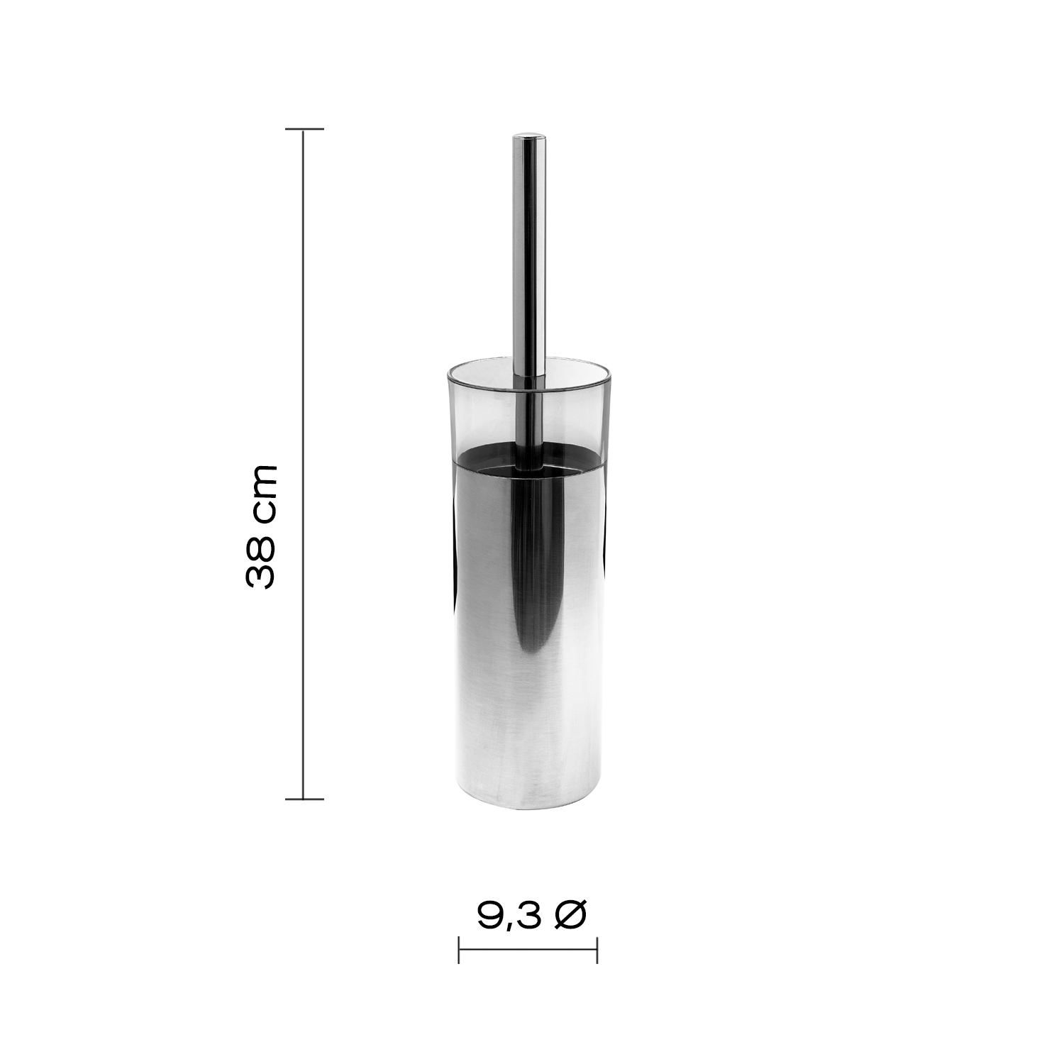 gedy-betty-porte-brosse-wc-chrome-poser image 2