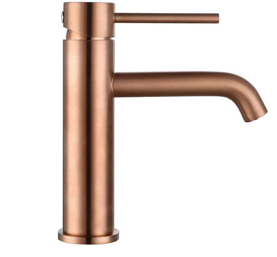 hudor-p-n-e-b205-robinet-lavabo-rose-dor-laiton image 1