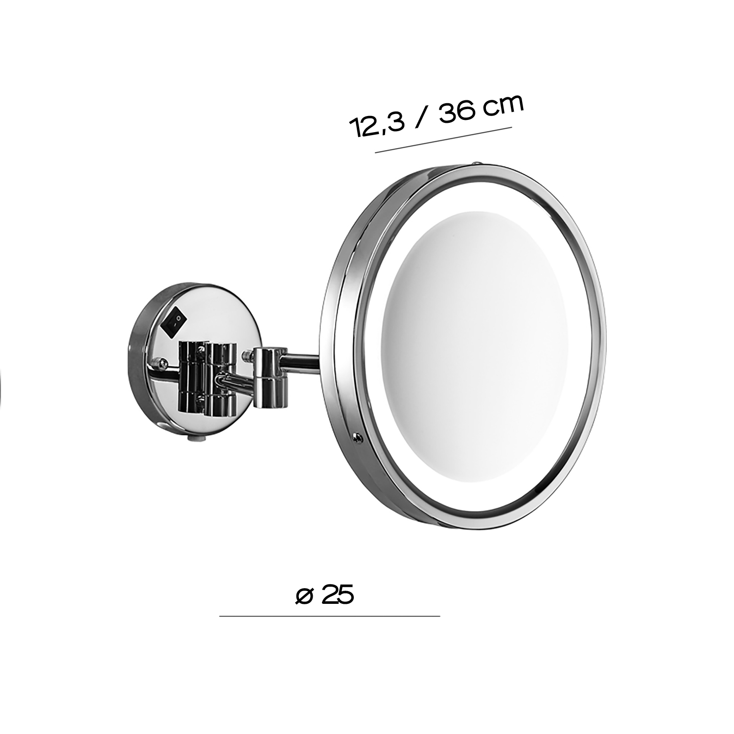 gedy-vincent-miroir-grossissant-chrome image 2