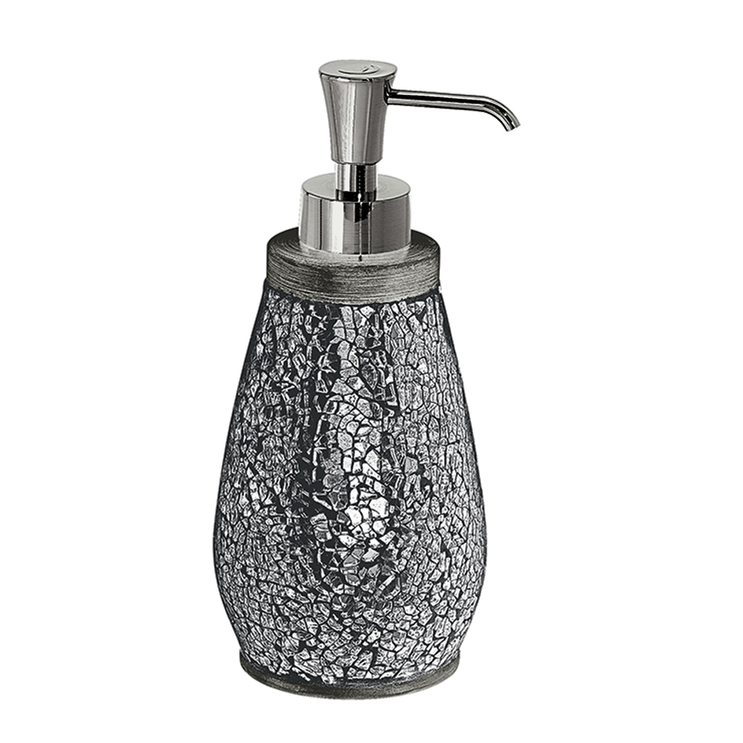 gedy-myosotis-distributeur-savon-argent-poser image 1