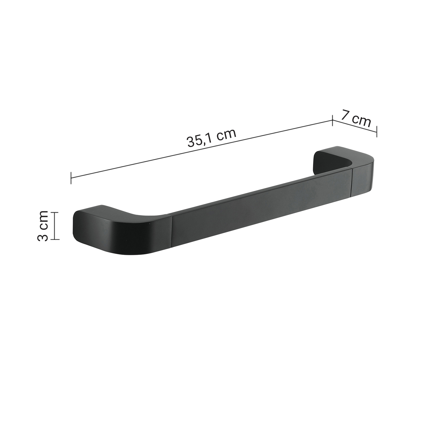 gedy-outline-barre-d-appui-35-cm-noir-mat image 2
