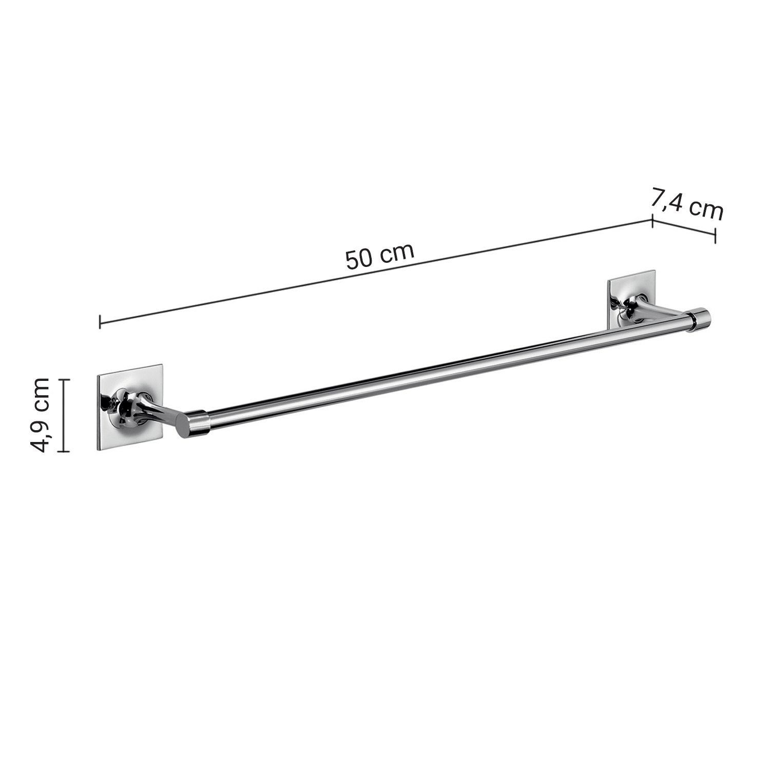 gedy-wizard-porte-serviettes-50-cm-chrome image 2