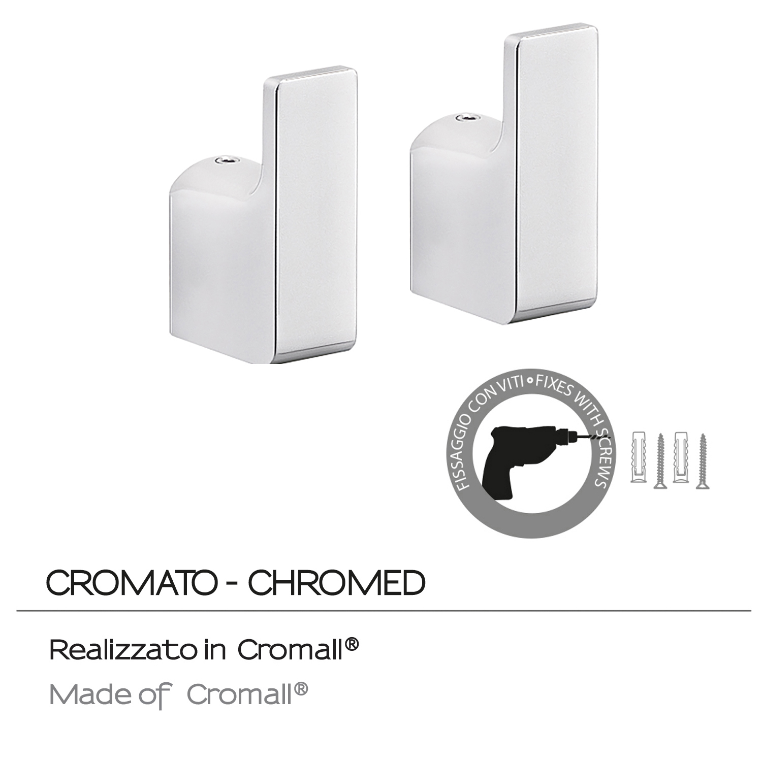gedy-pirenei-2-crochets-muraux-chrome image 3