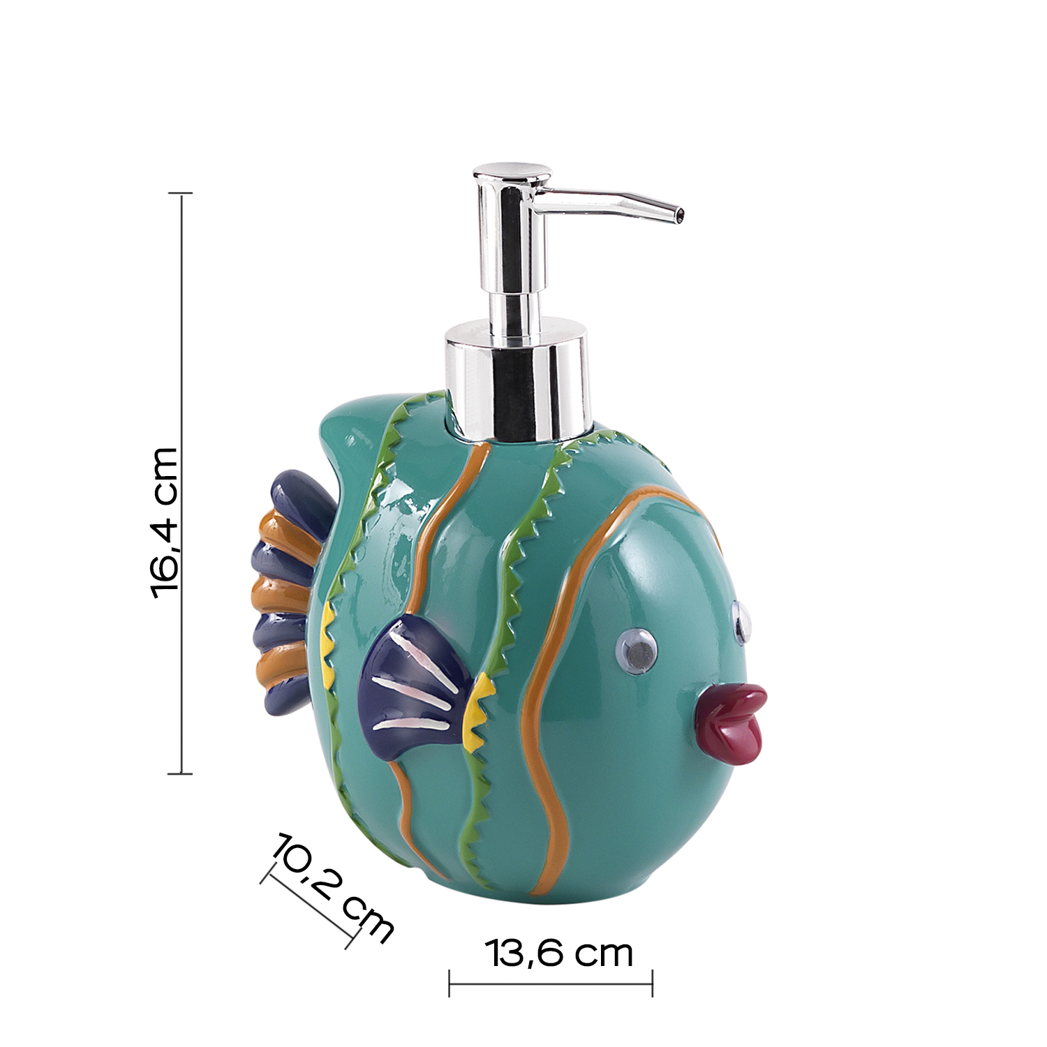 gedy-dori-distributeur-savon-turquoise-poser image 2