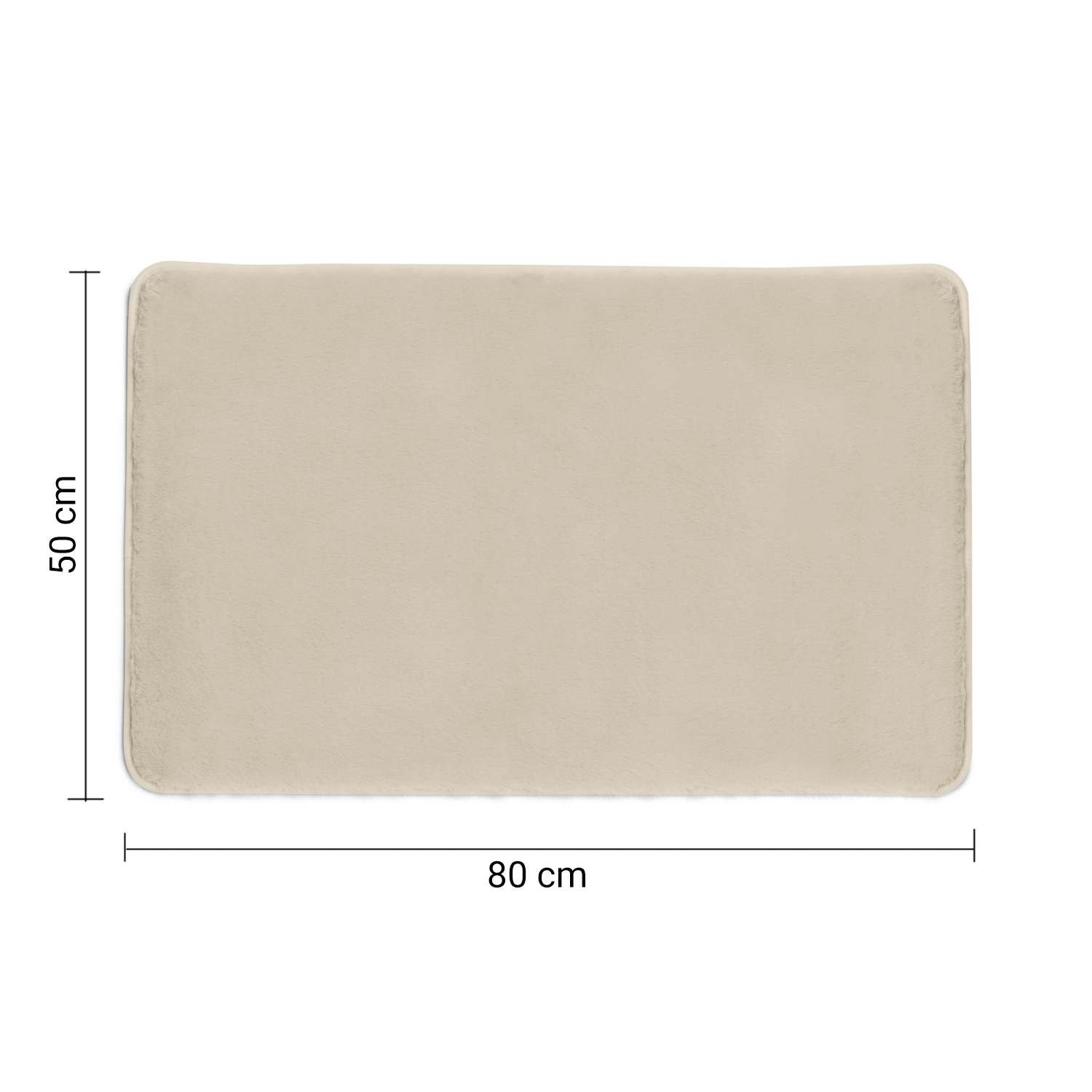 gedy-fuzzy-tapis-de-bain-50x80-gris-clair image 2