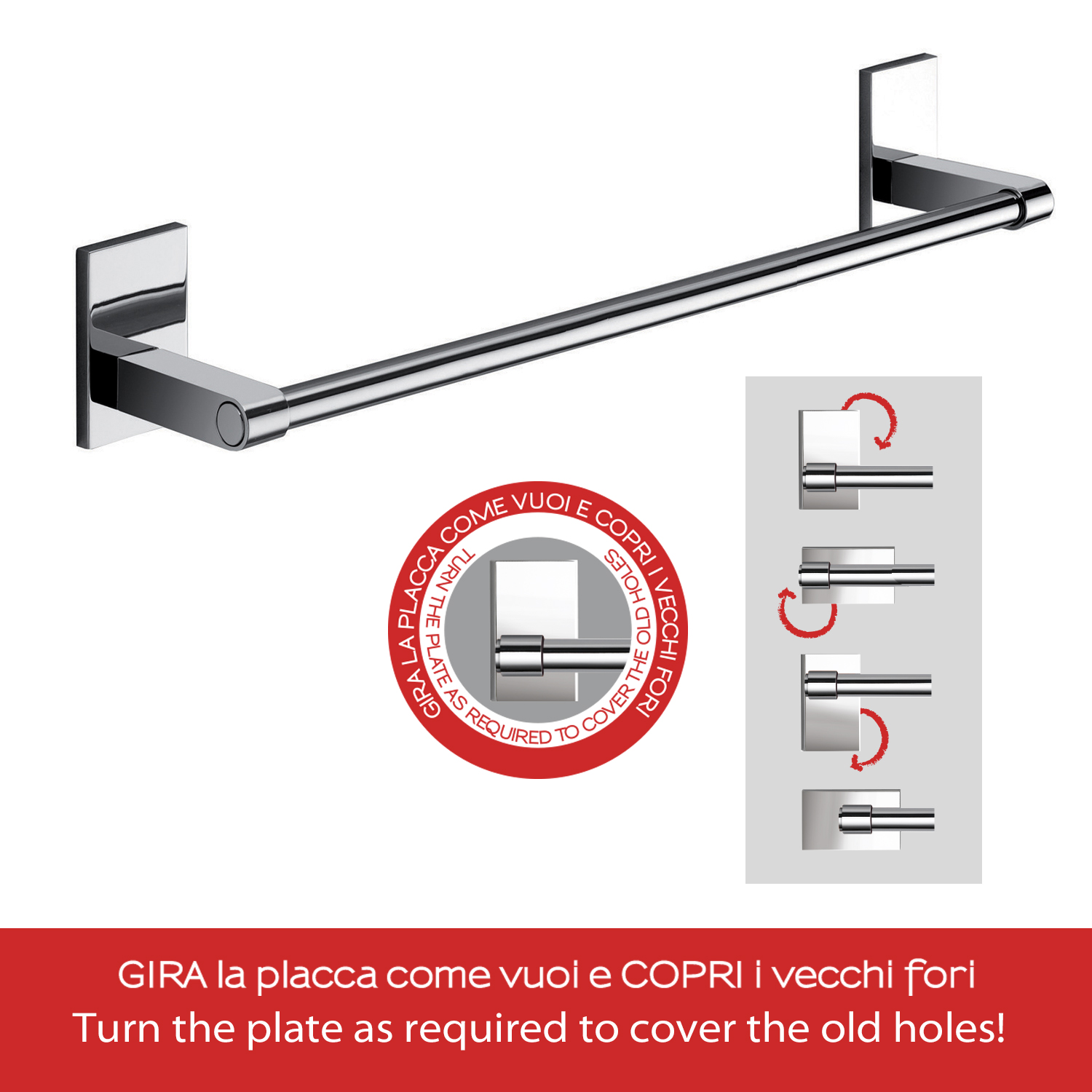 gedy-maine-porte-serviettes-35-cm-chrom-mural-vis image 8
