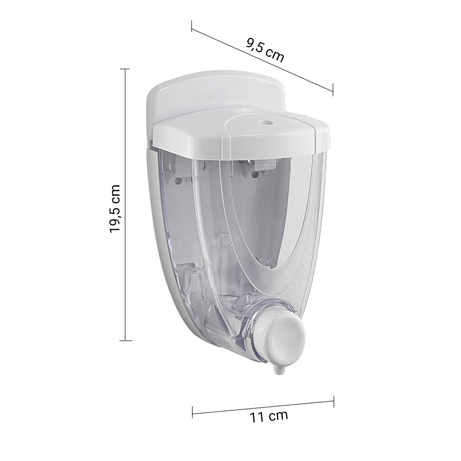 gedy-torpedo-distributeur-de-savon-blanc image 2