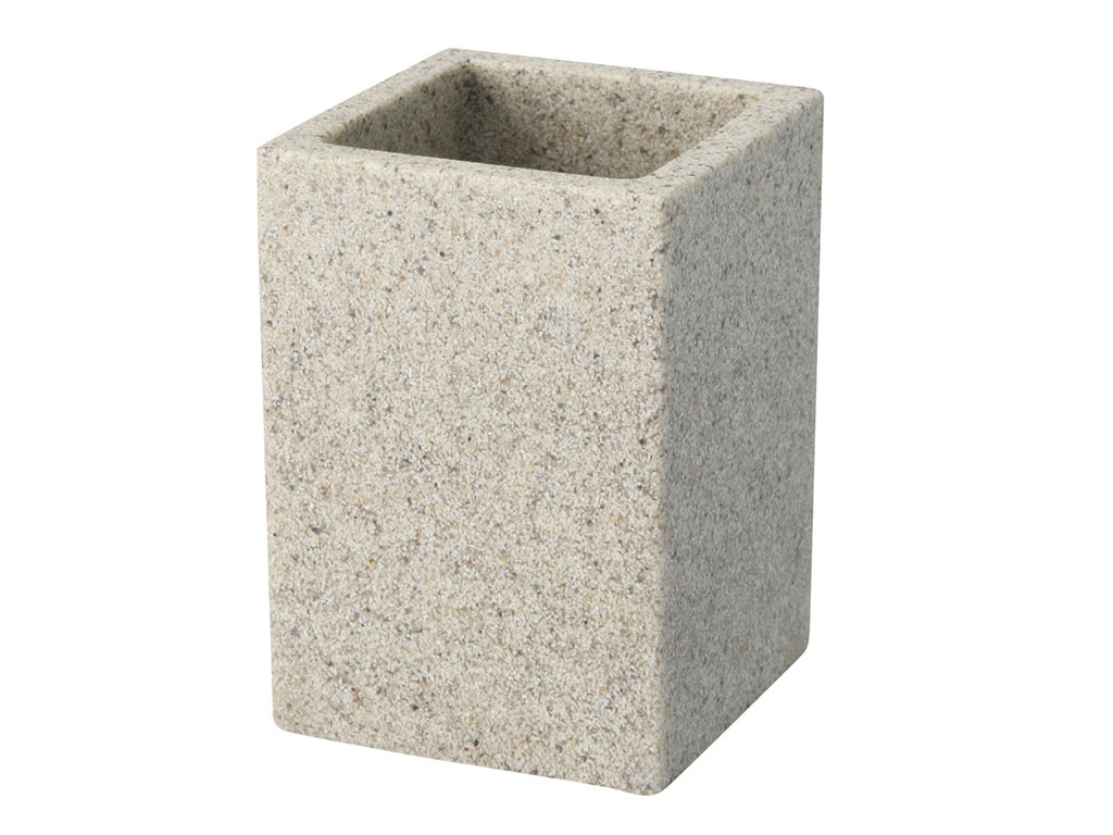 bisk-sand-gobelet-salle-de-bain-brosses-dents image 1