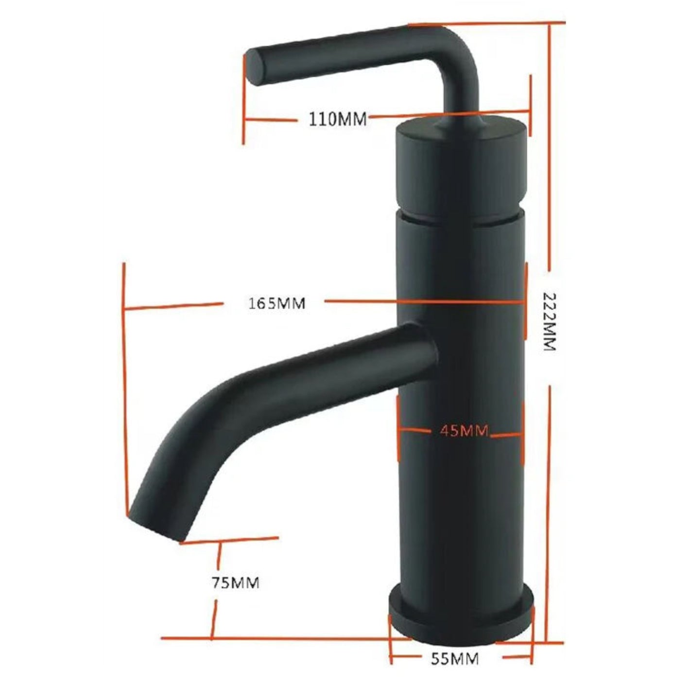 hudor-c-phise-b206-robinet-lavabo-noir-mat-laiton image 5