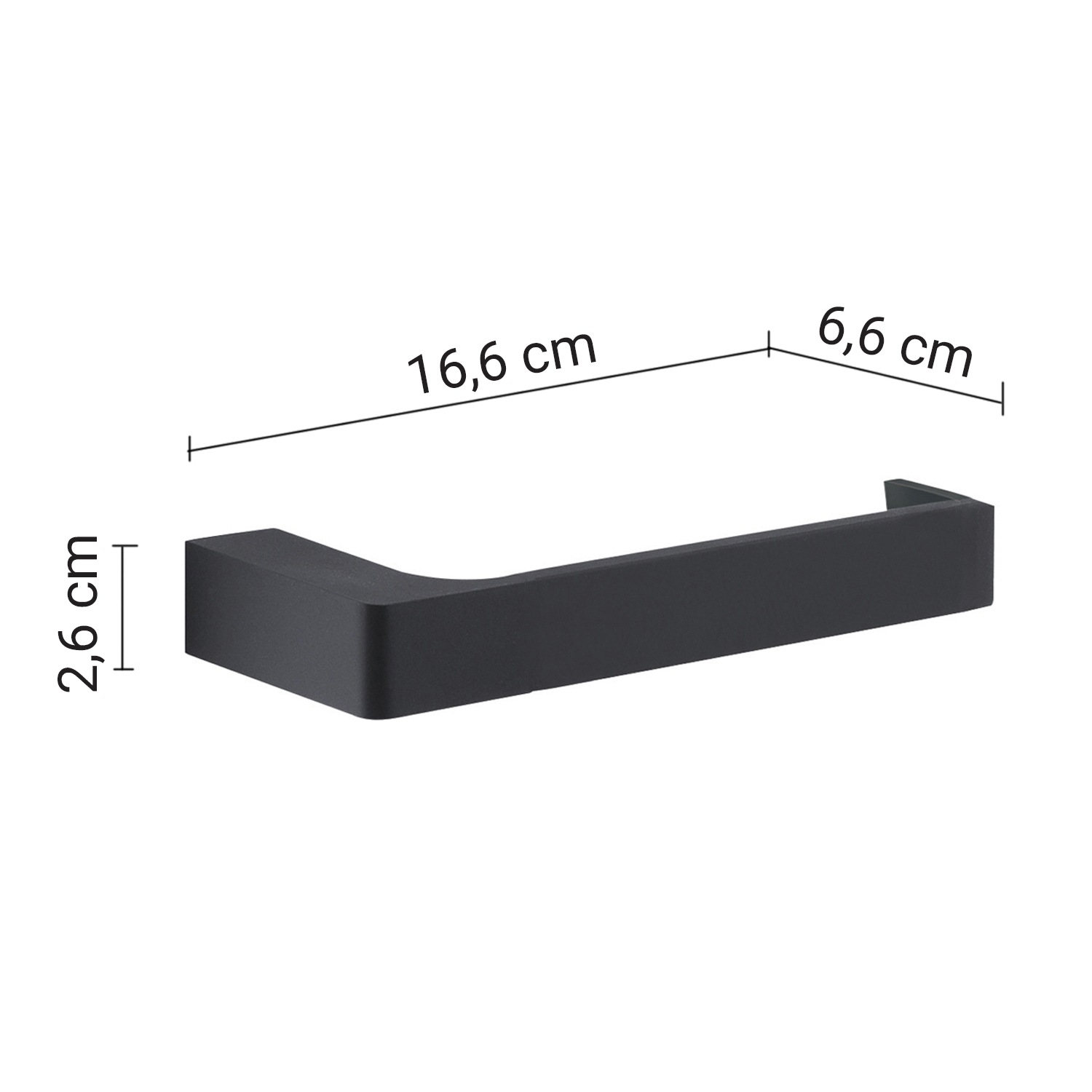 gedy-pirenei-porte-rouleau-noir-mat image 2
