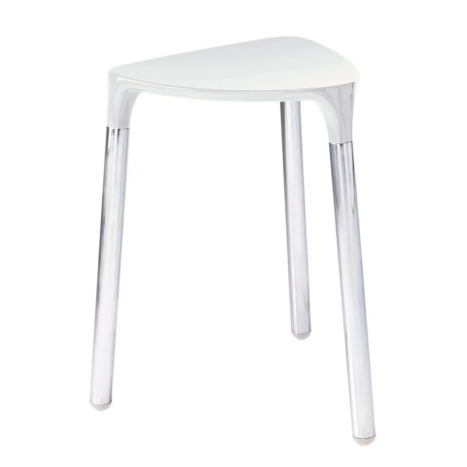 gedy-yannis-tabouret-blanc-salle-de-bain image 1