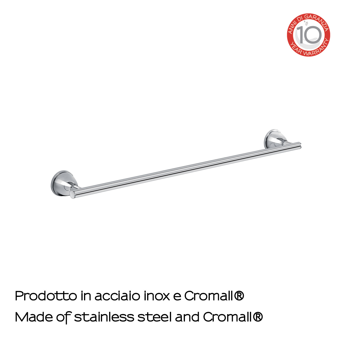 gedy-genziana-porte-serviette-45-cm-chrome-mural image 4