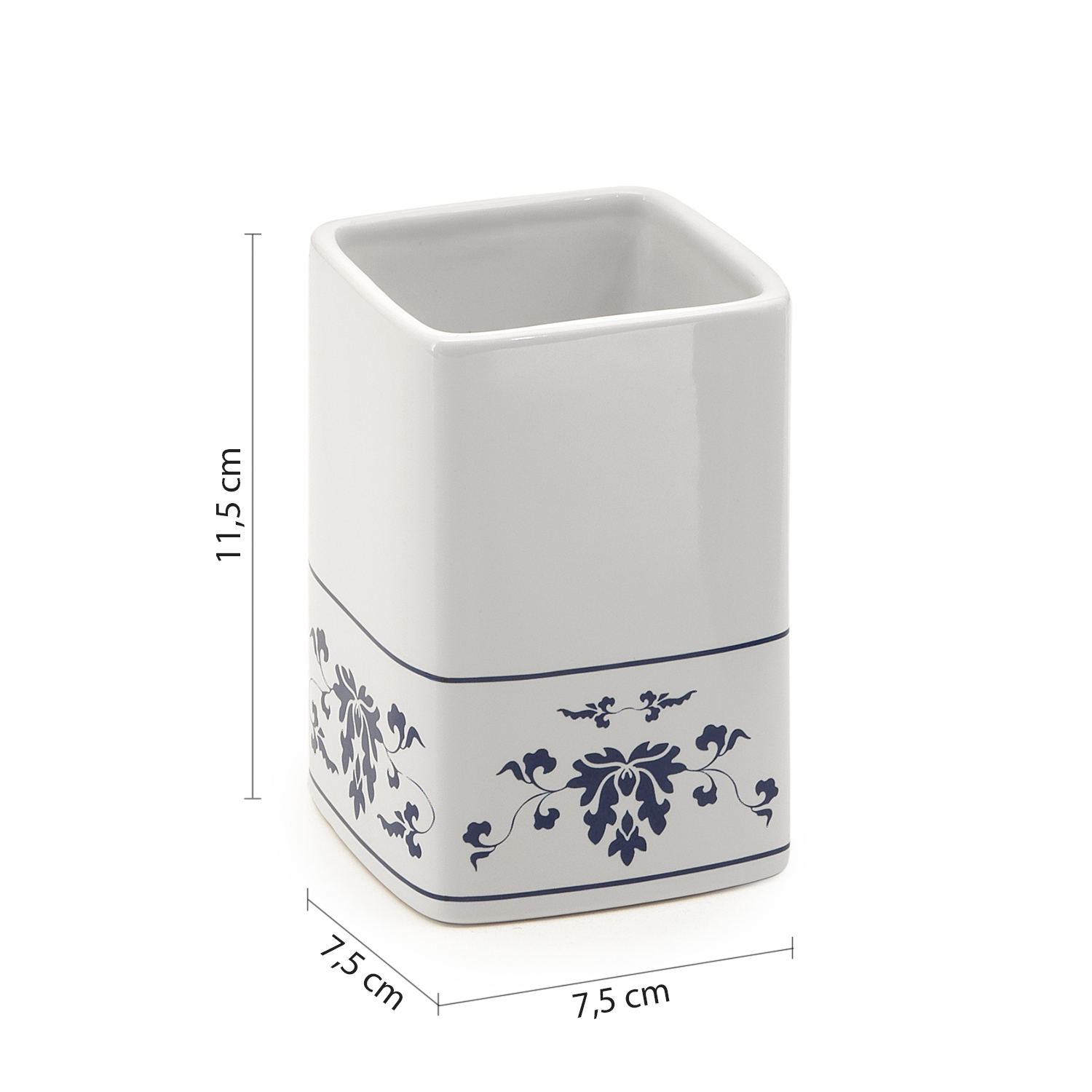 gedy-cixi-porte-brosse-dents-blanc-bleu image 2