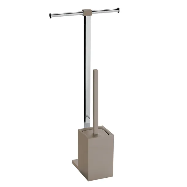 gedy-rainbow-ensemble-wc-porte-papier-et-brosse-gris image 1