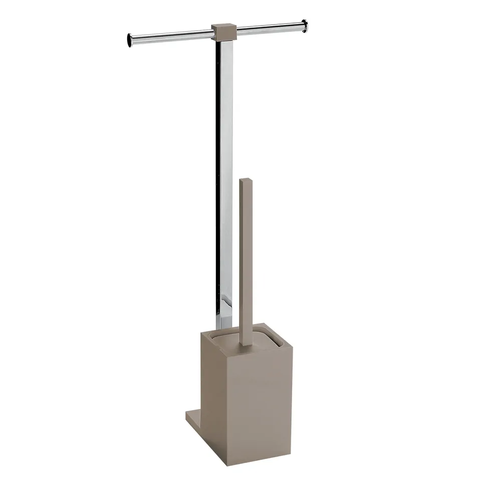 gedy-rainbow-ensemble-wc-porte-papier-et-brosse-gris image 1