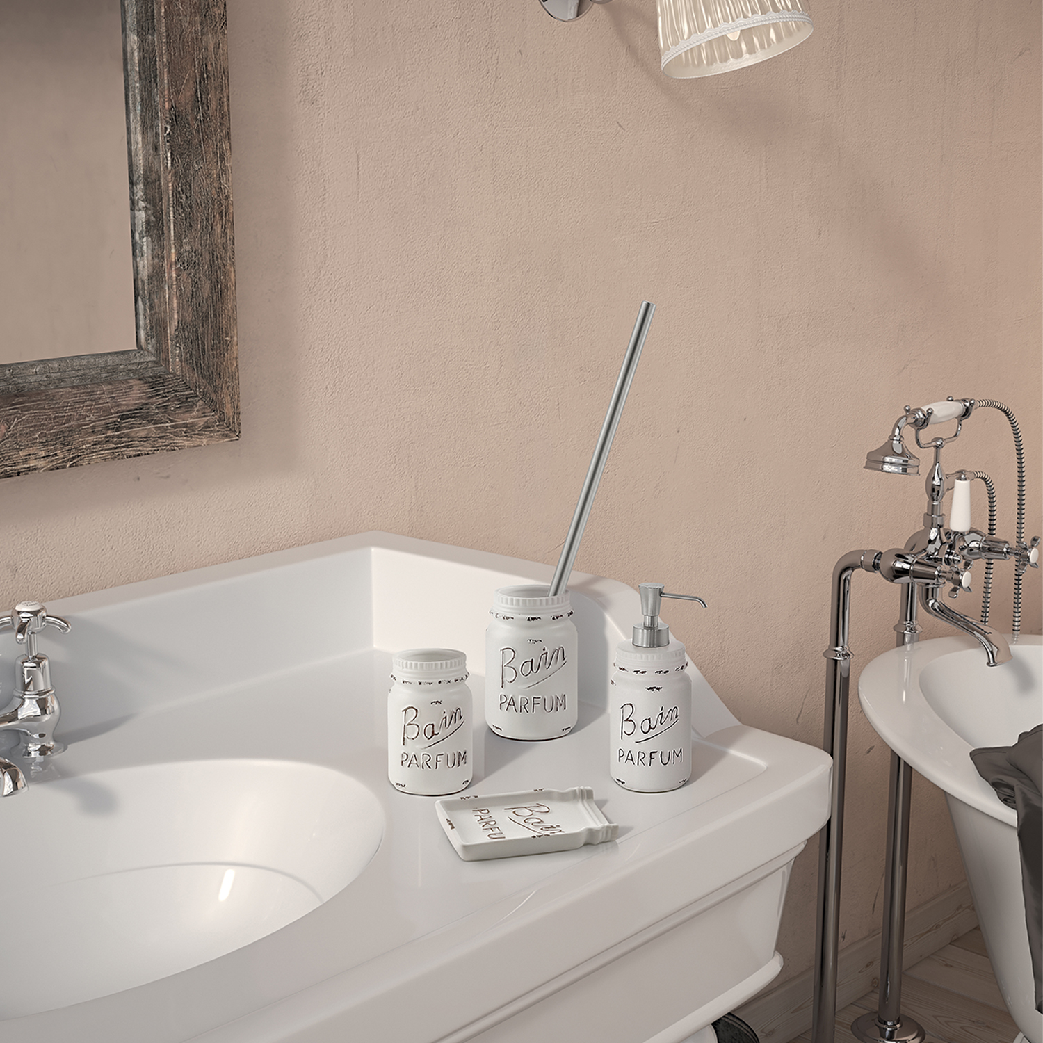 gedy-catherine-distributeur-savon-blanc image 3