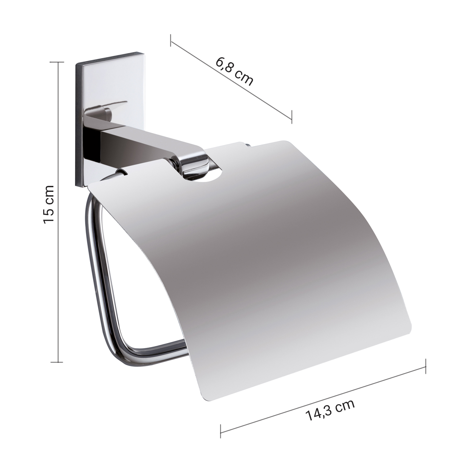 gedy-sparrow-porte-rouleau-avec-couvercle-chrome image 2