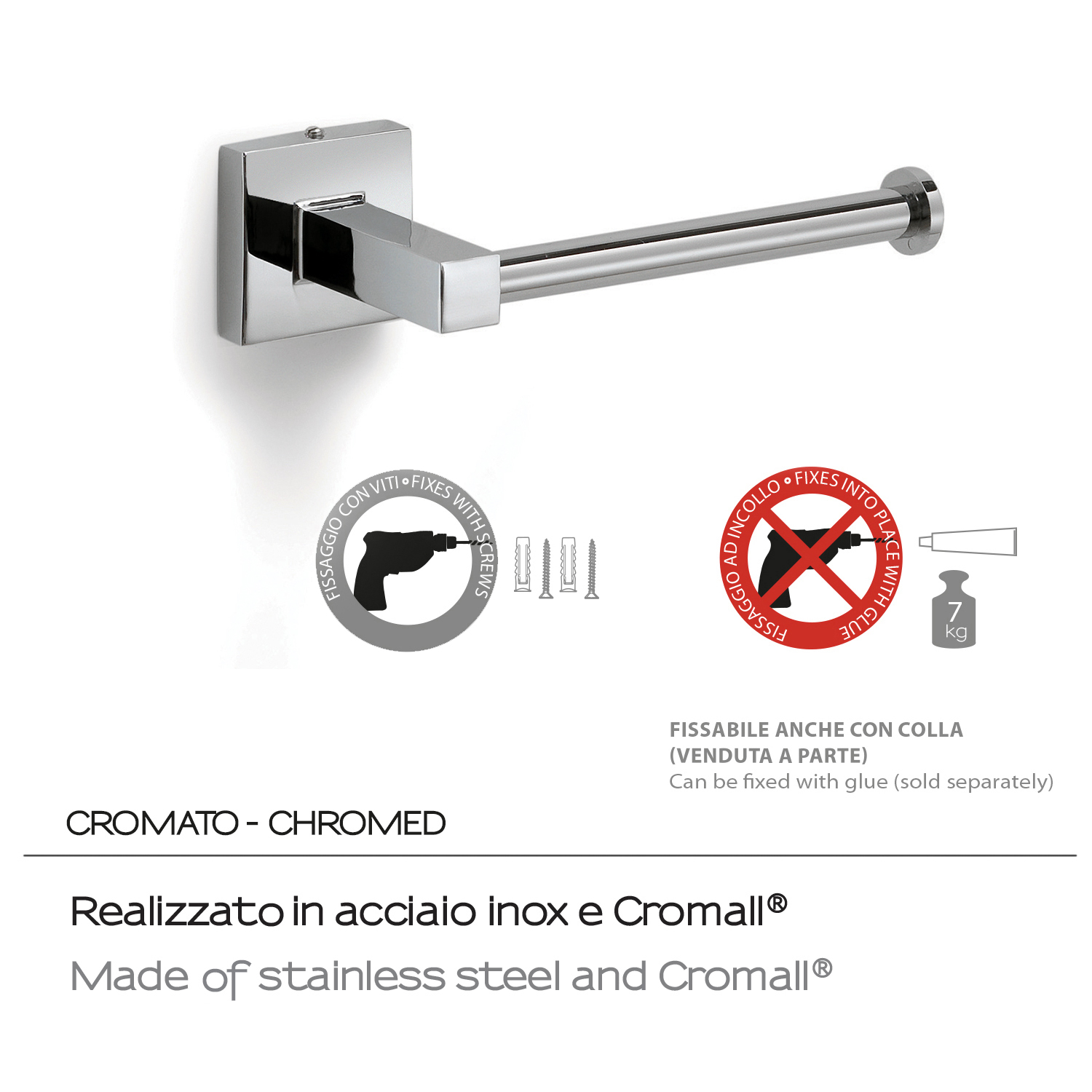gedy-olimpo-porte-rouleau-wc-chrome image 3