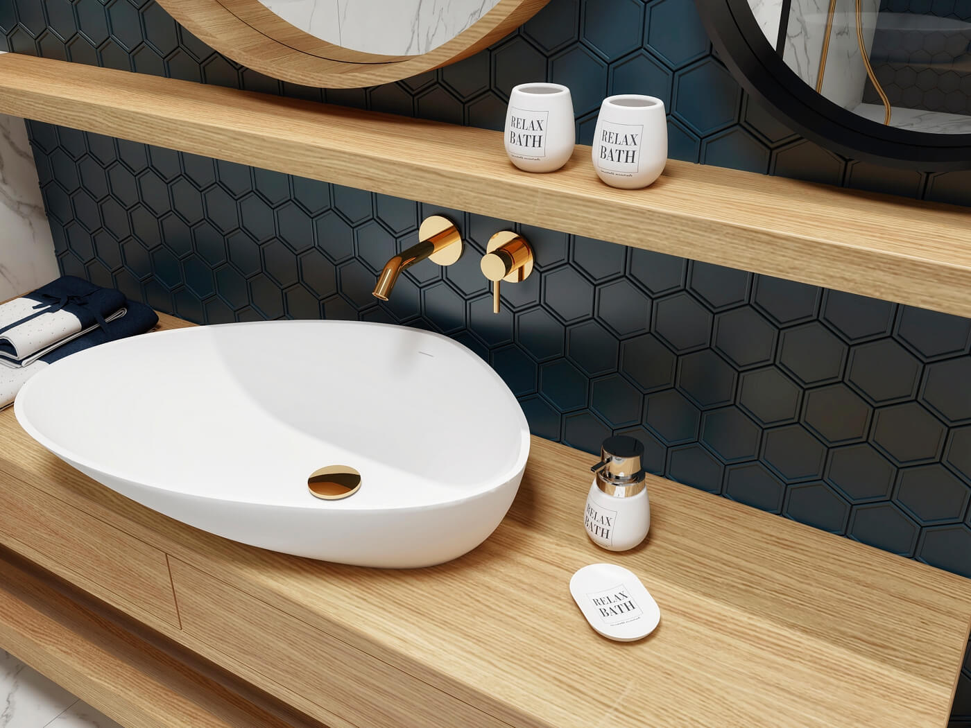 bisk-grama-gobelet-salle-de-bain-verre-poser image 3