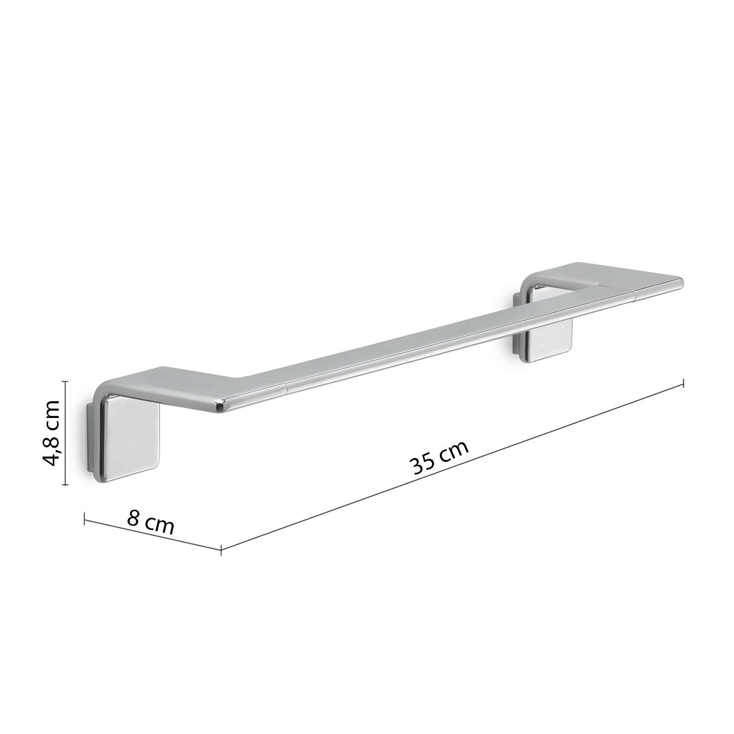 gedy-il-giglio-porte-serviette-35-cm-chrome image 2