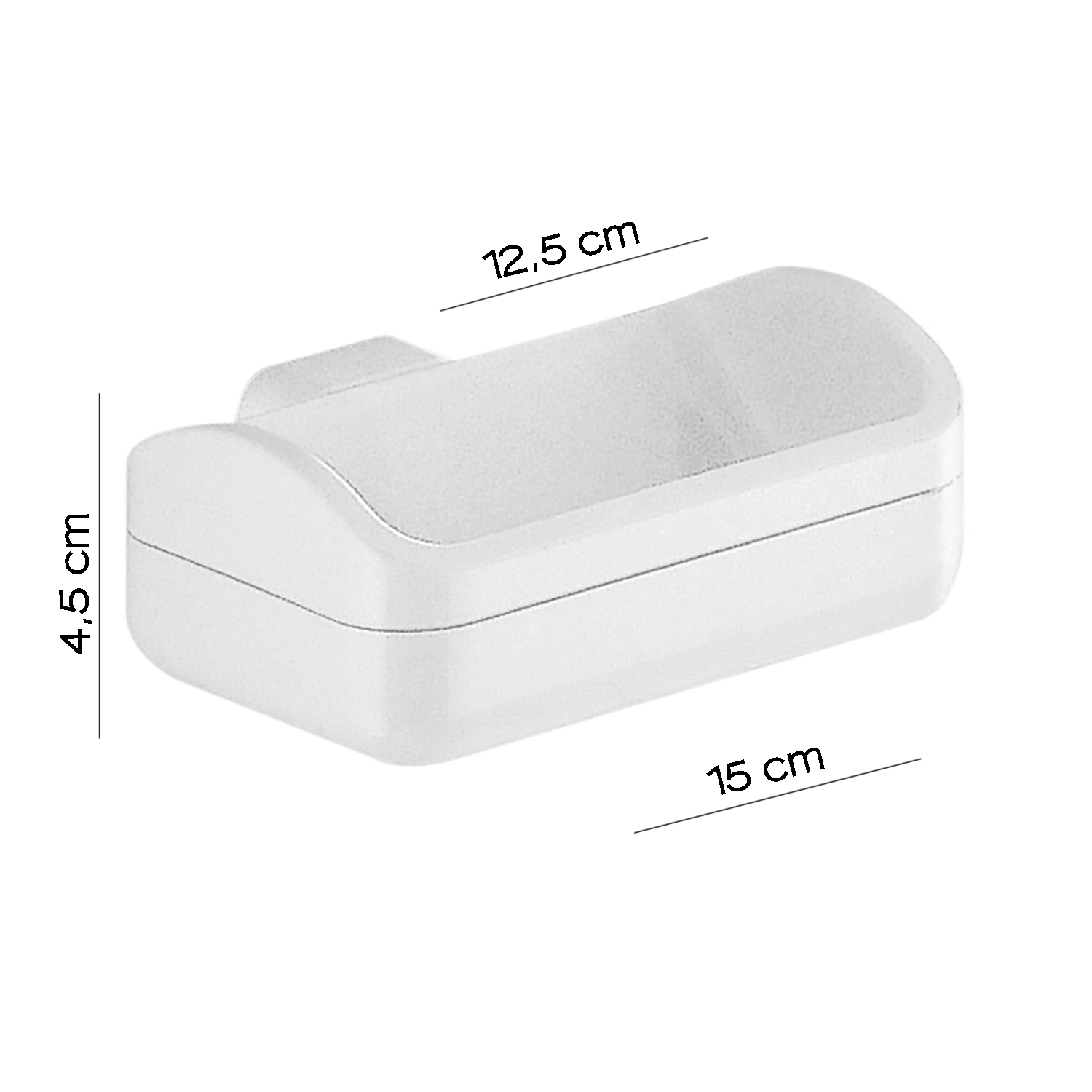 gedy-2900-porte-savon-mural-blanc image 2