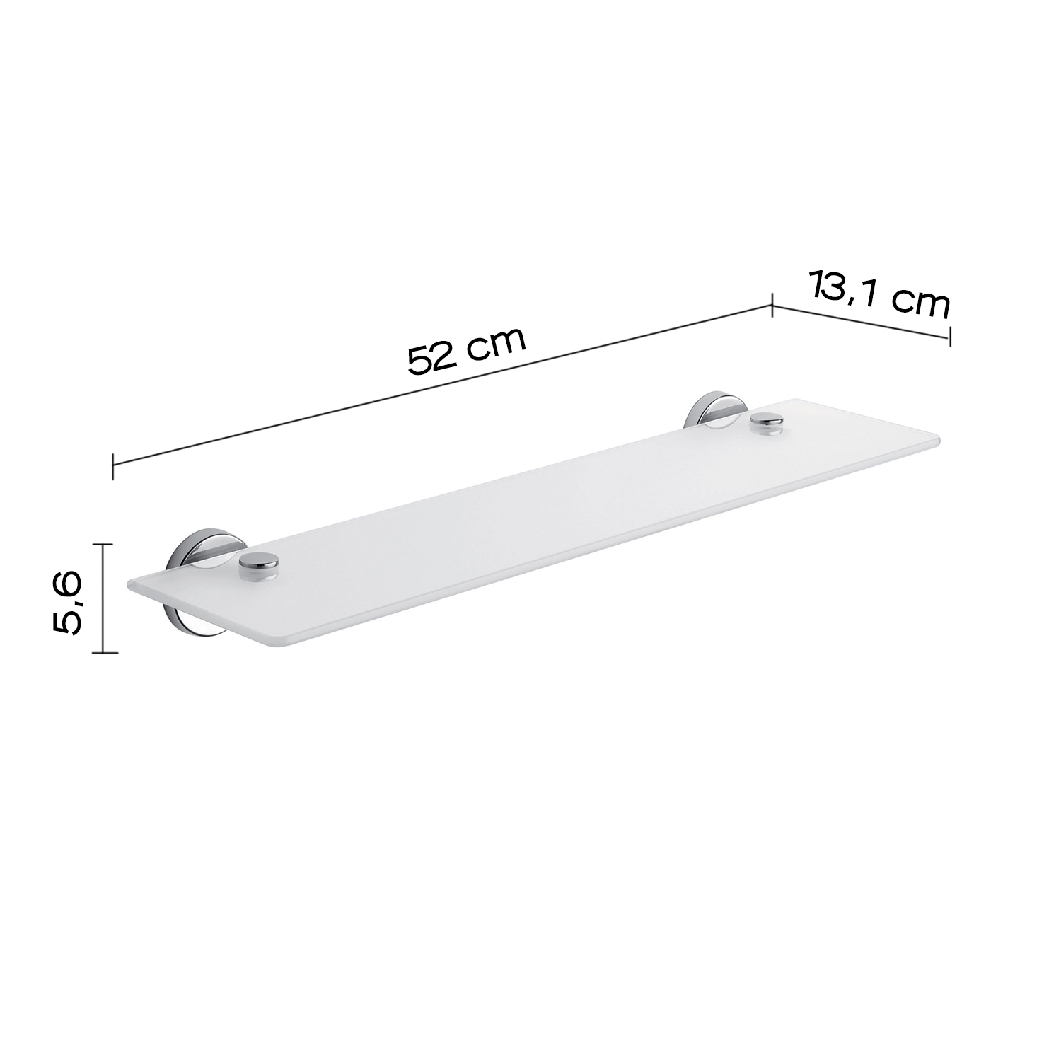 gedy-felce-plus-tag-re-murale-55-cm-chrome image 2
