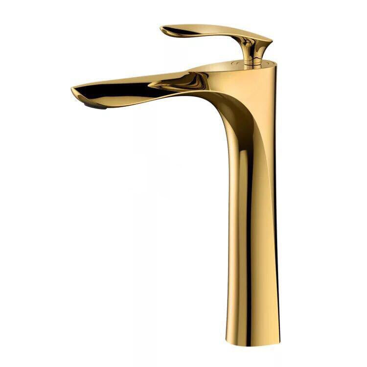 hudor-scamandre-robinet-lavabo-haut-dor-bross-vasque image 1