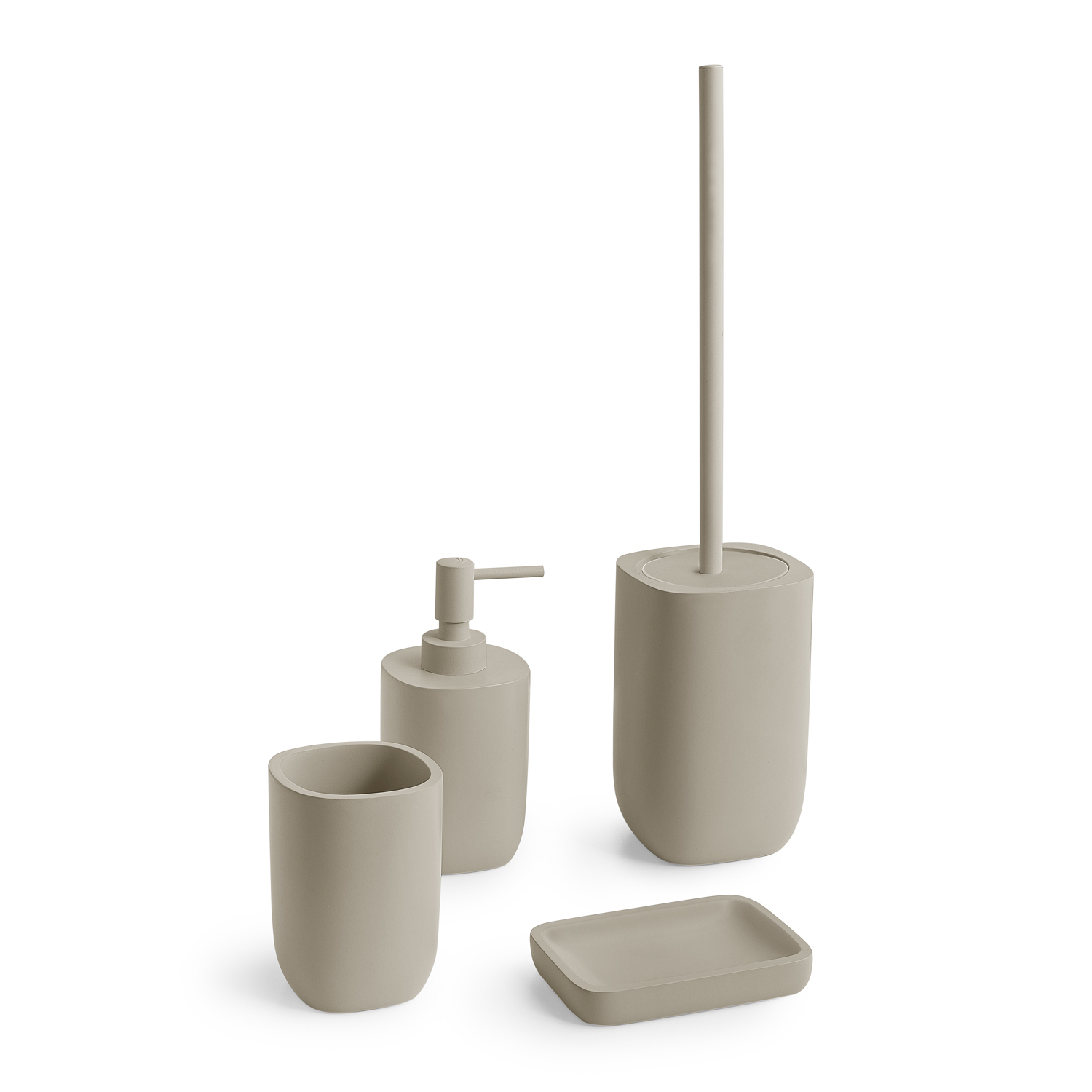 gedy-ylenia-porte-brosse-wc-poser-gris-mat image 3