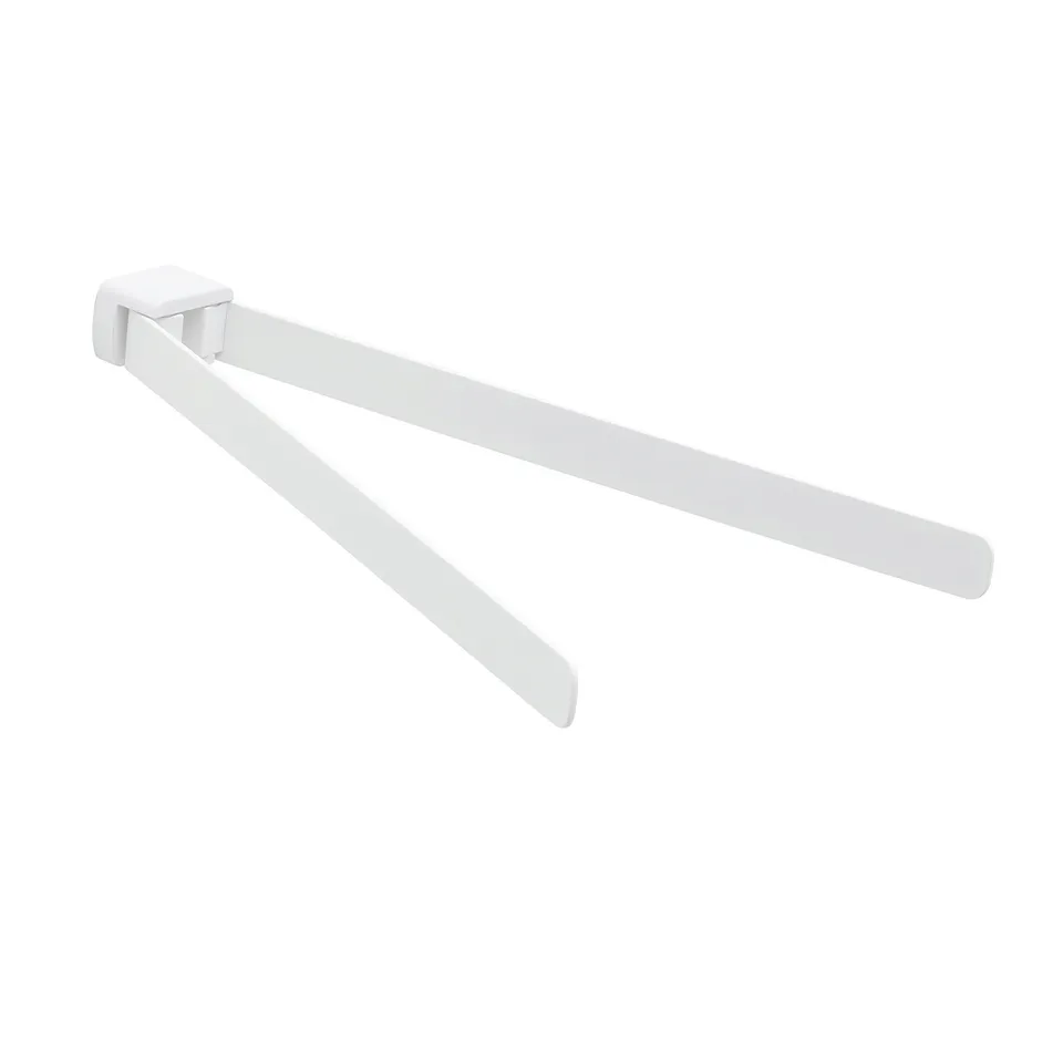 gedy-pirenei-porte-serviette-mural-blanc-mat-r-glable image 1