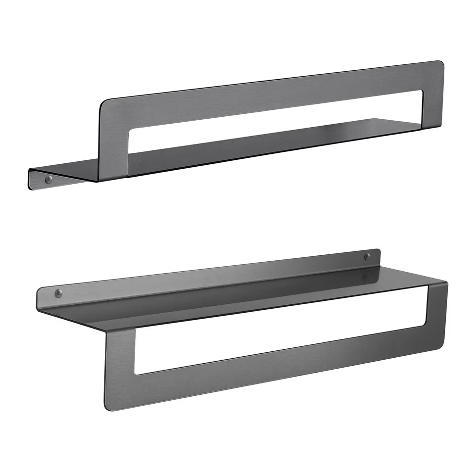 gedy-cleo-porte-objets-douche-gun-metal image 1