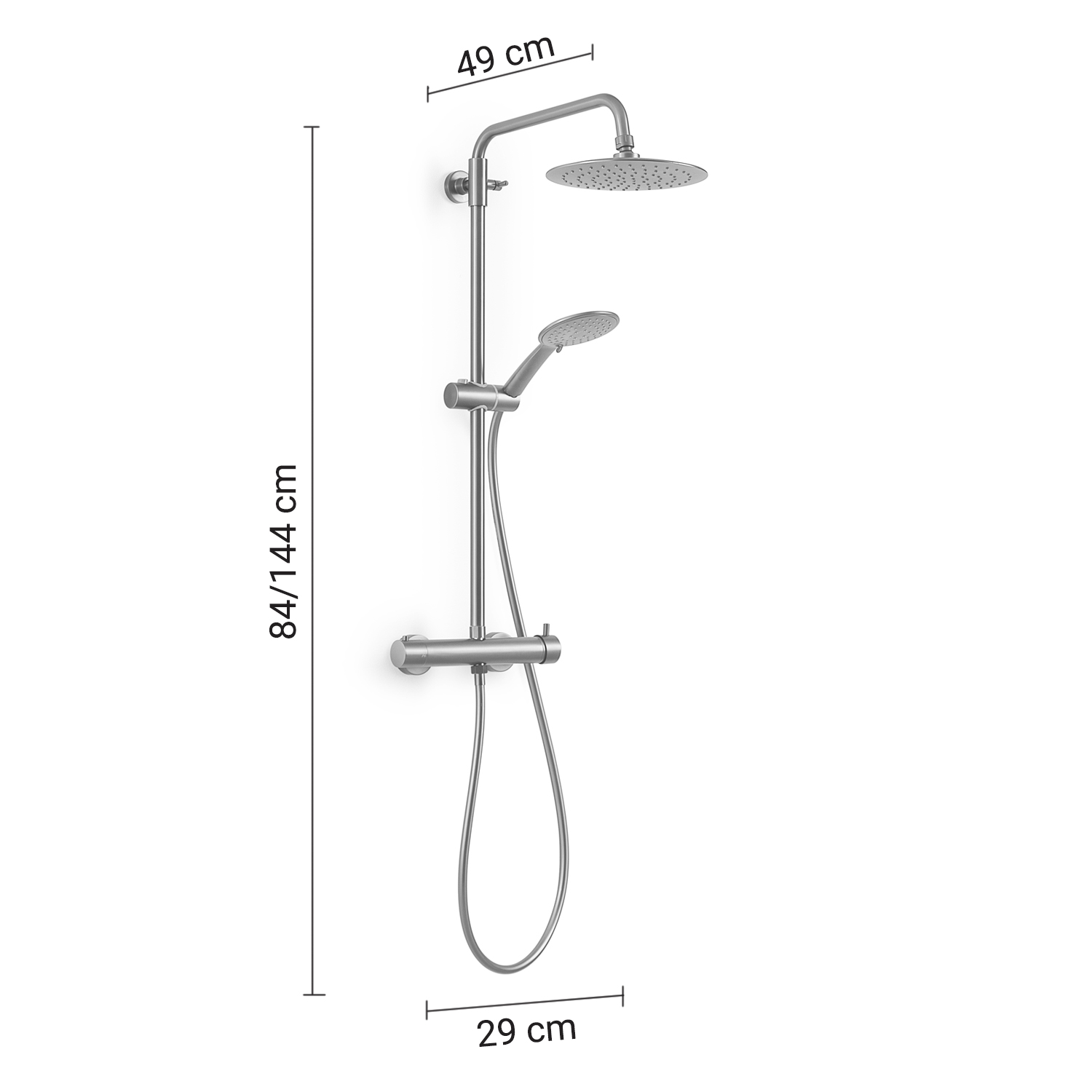 gedy-star-plus-04-colonne-douche-bross-extensible image 2