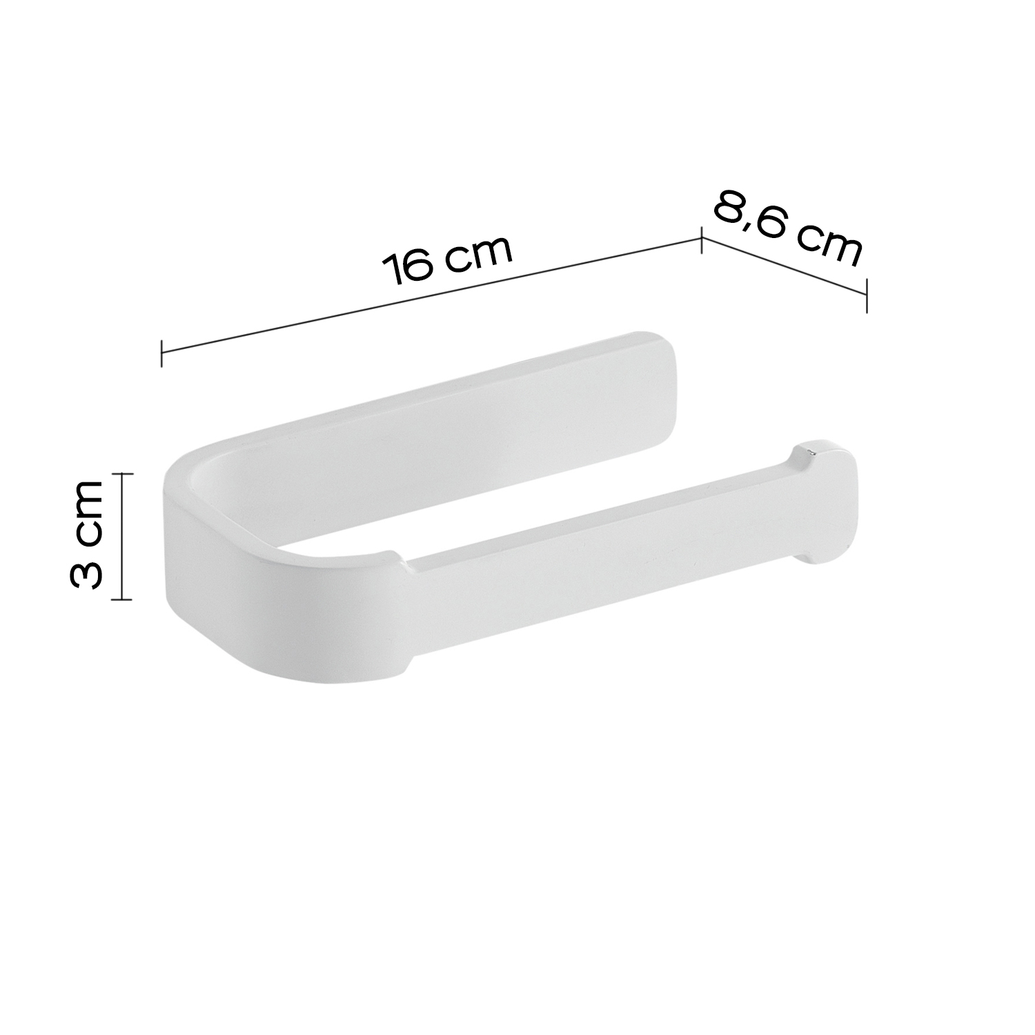 gedy-outline-porte-rouleau-wc-blanc-mat image 2