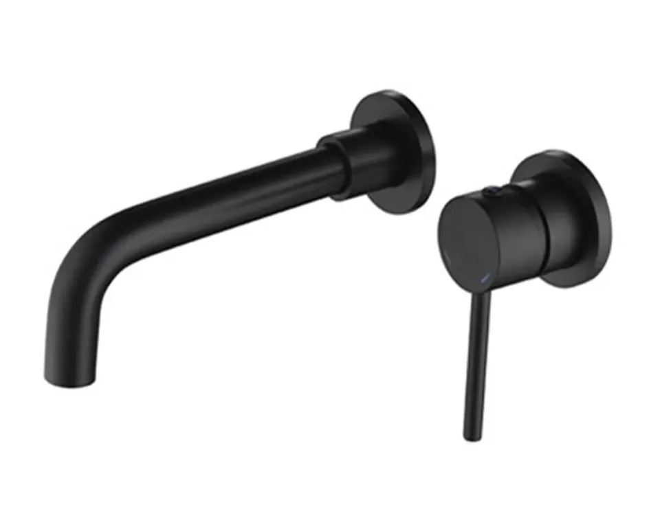hudor-c-phise-022b-robinet-lavabo-mural-noir-mat image 1