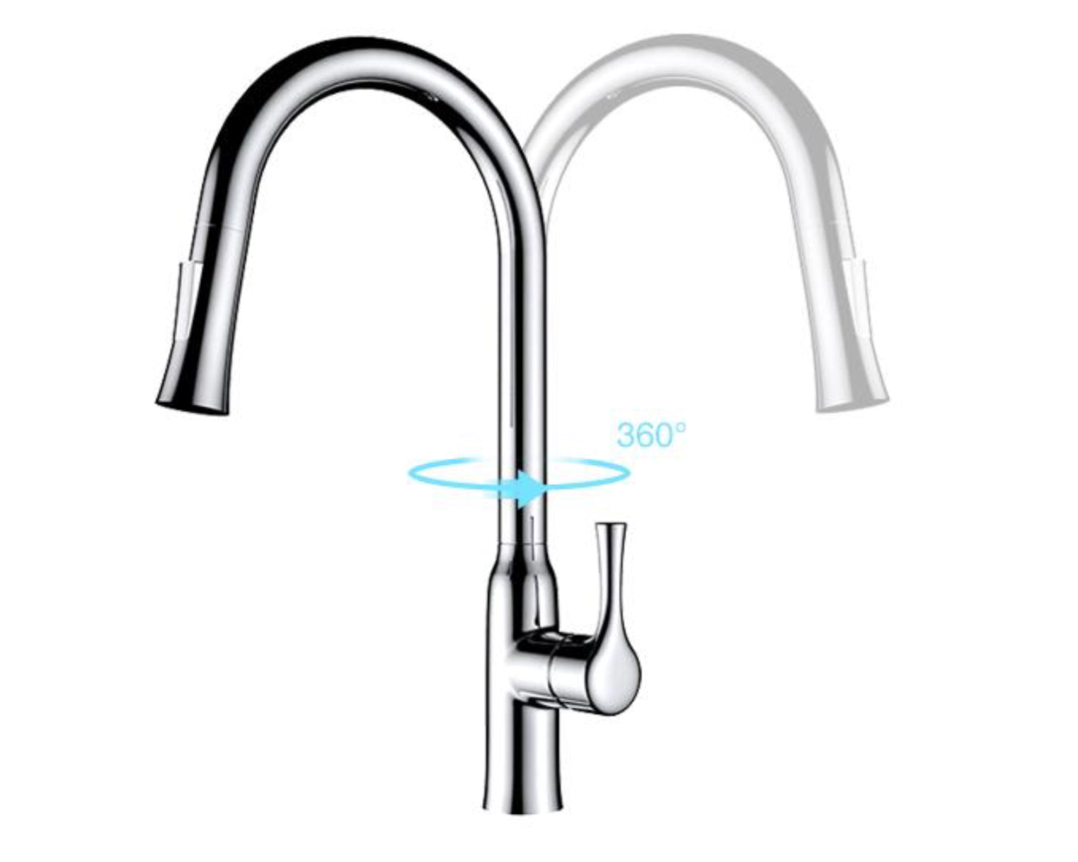 hudor-erymanthe-405-mitigeur-cuisine-chrom-douchette image 8