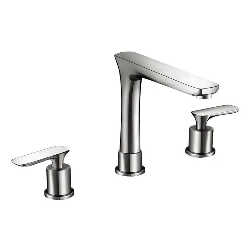 hudor-eas-b1121600-robinet-lavabo-nickel-bross-3-trous image 1