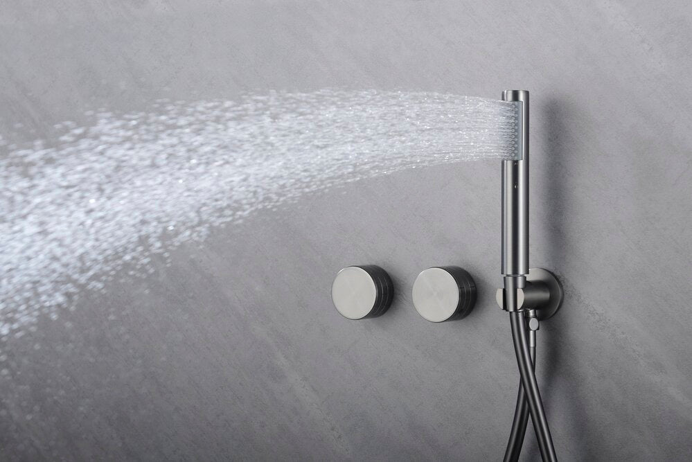 hudor-permesse-sc64-douche-encastr-e-gun-metal-400-mm image 2